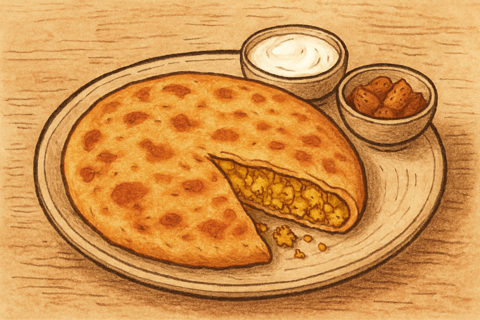 Cauliflower parantha/paratha (Phoolgobhi ka parantha/paratha) — nutrition facts and gut health info