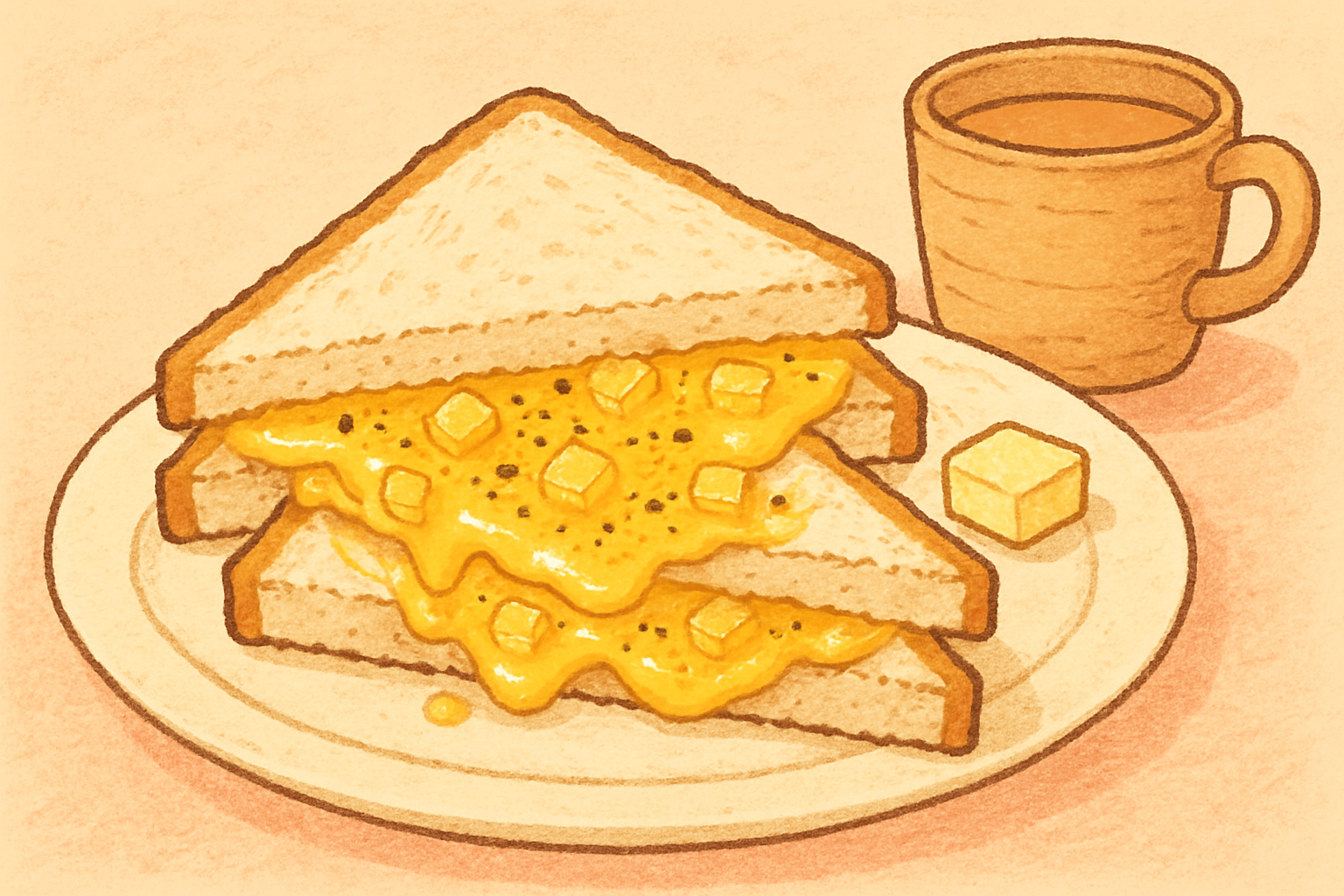 Cheese and pineapple sandwich (Cheese aur ananas ka sandwich) — nutrition facts and gut health info