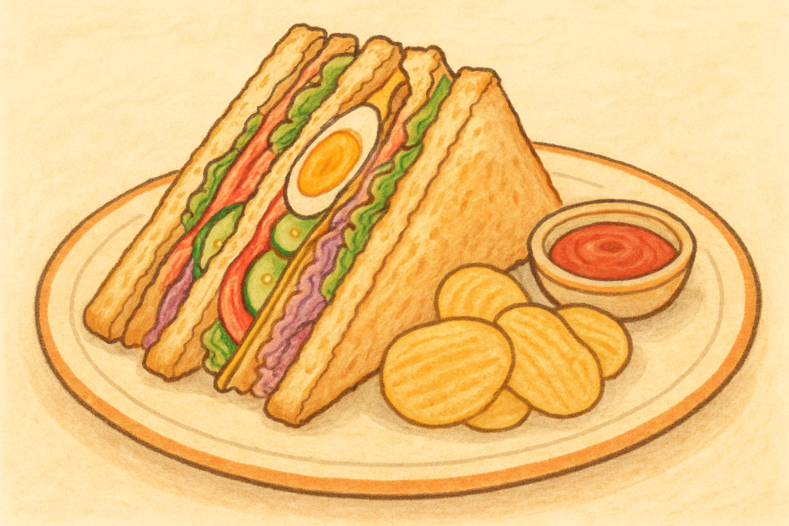 Classic club sandwich — nutrition facts and gut health info