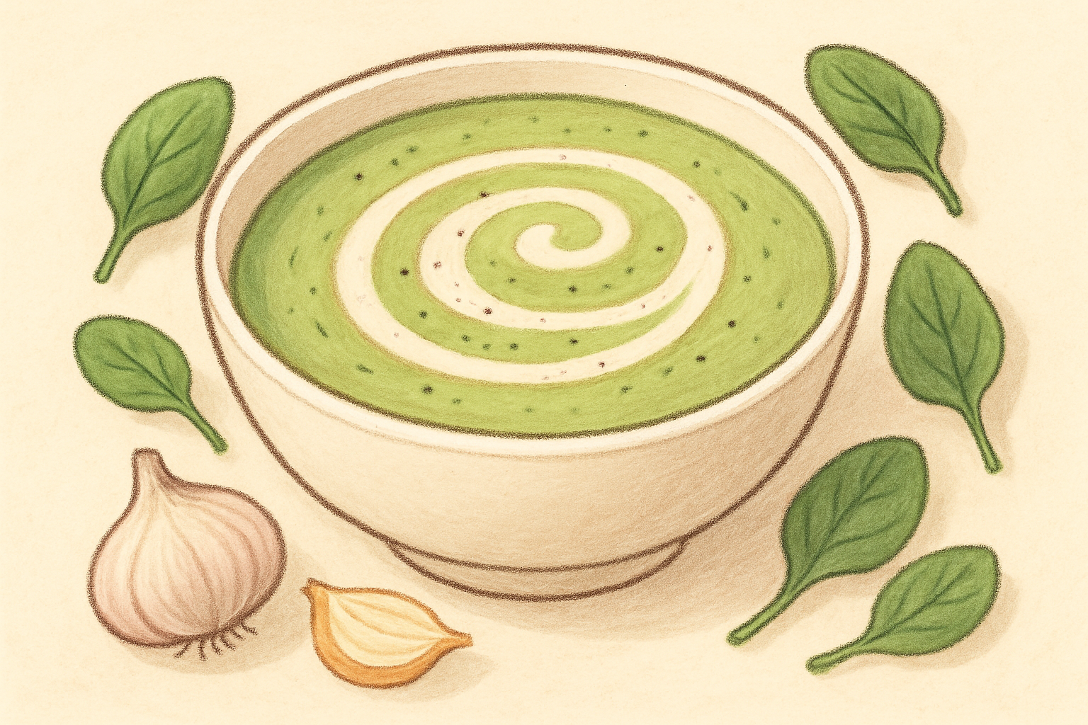 Cream of spinach soup — nutrition facts and gut health info