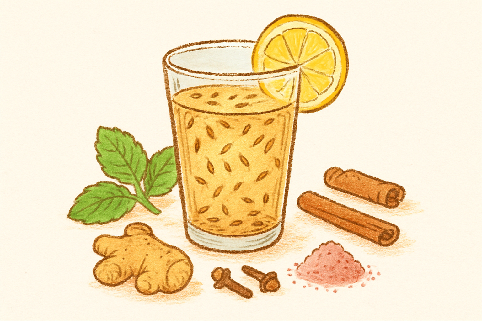 Cumin infused water (Jeere/Zeere ka pani) — nutrition facts and gut health info