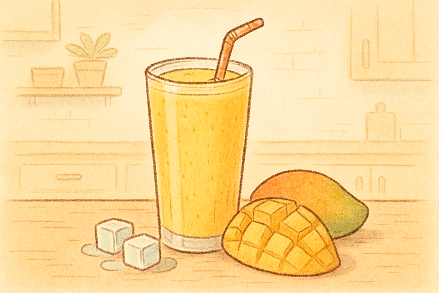 Mango milkshake (Aam milkshake) — nutrition facts and gut health info
