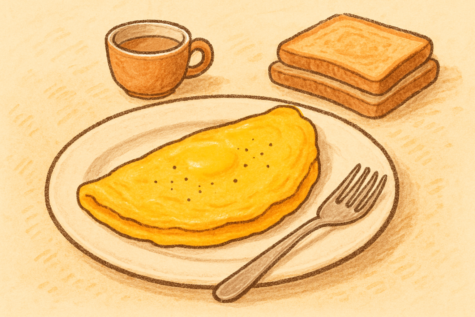 Plain omelette/omlet — nutrition facts and gut health info