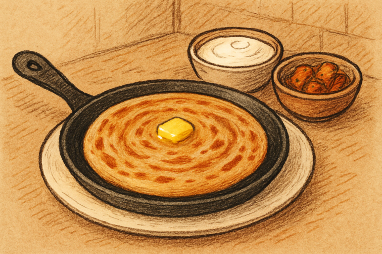 Plain parantha/paratha nutrition facts — 298.3 kcal, 5.1g protein per parantha