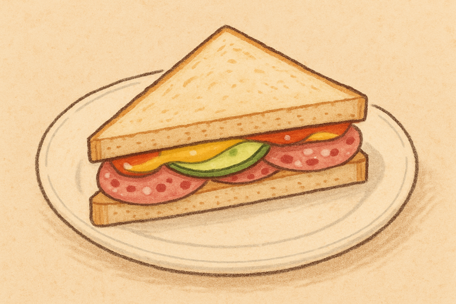 Salami sandwich — nutrition facts and gut health info