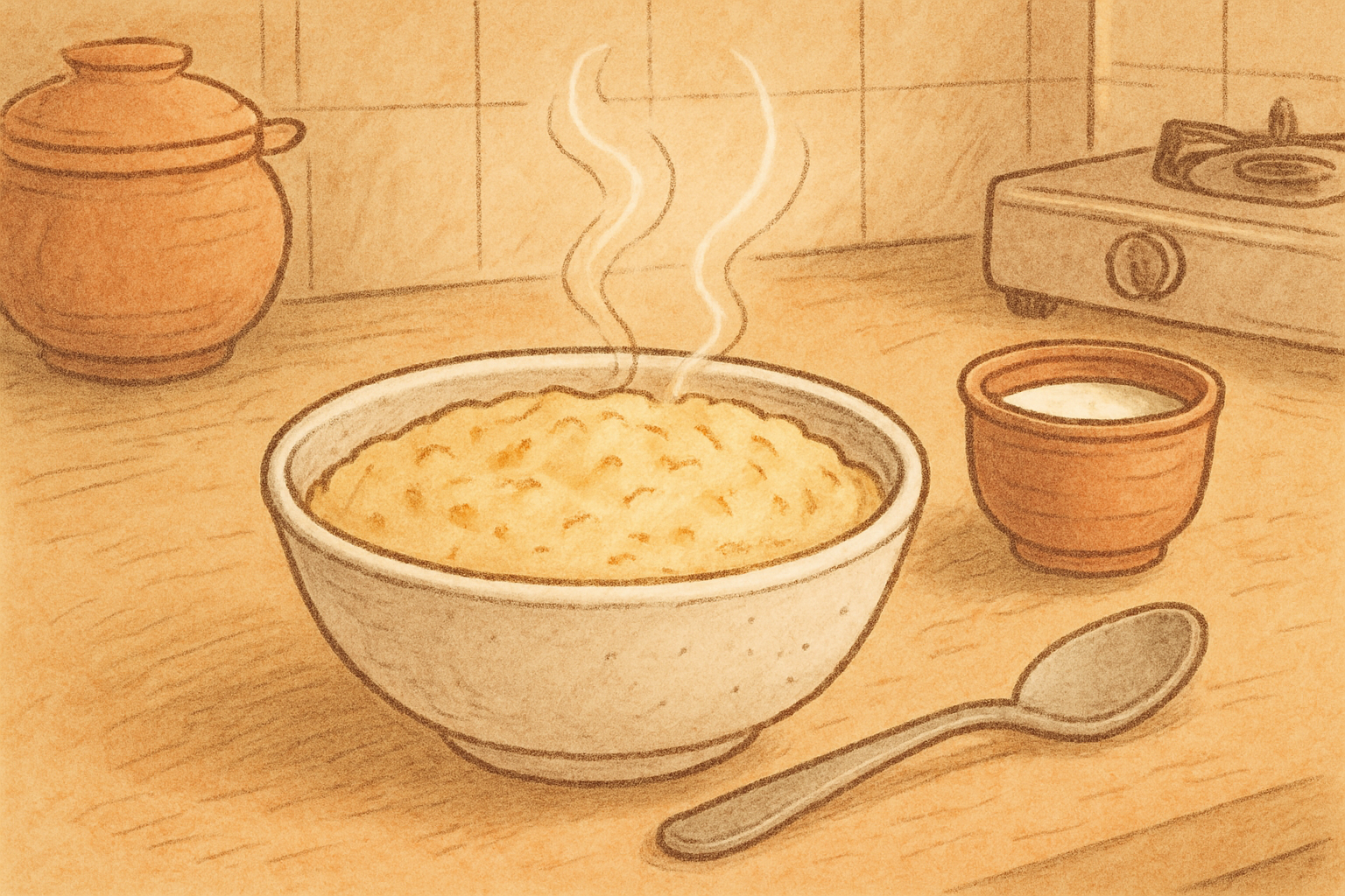 Semolina porridge (Suji/Rava daliya) — nutrition facts and gut health info