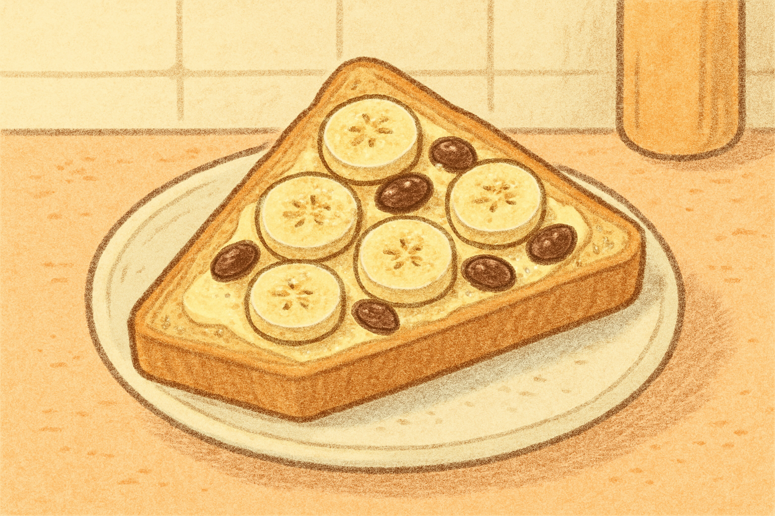 Sweet open sandwich — nutrition facts and gut health info