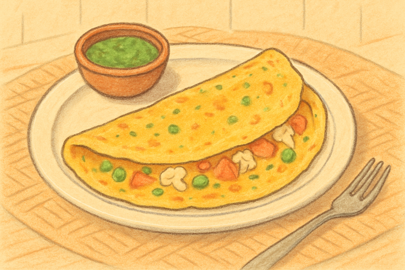 Vegetable pancake nutrition facts — 112.7 kcal, 3.5g protein per pancake